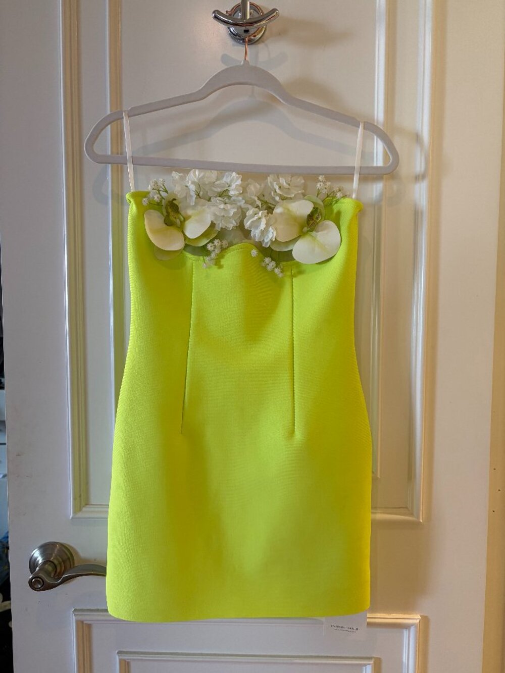 Rajiv Strapless Flower Bandage Mini Dress (NWT)